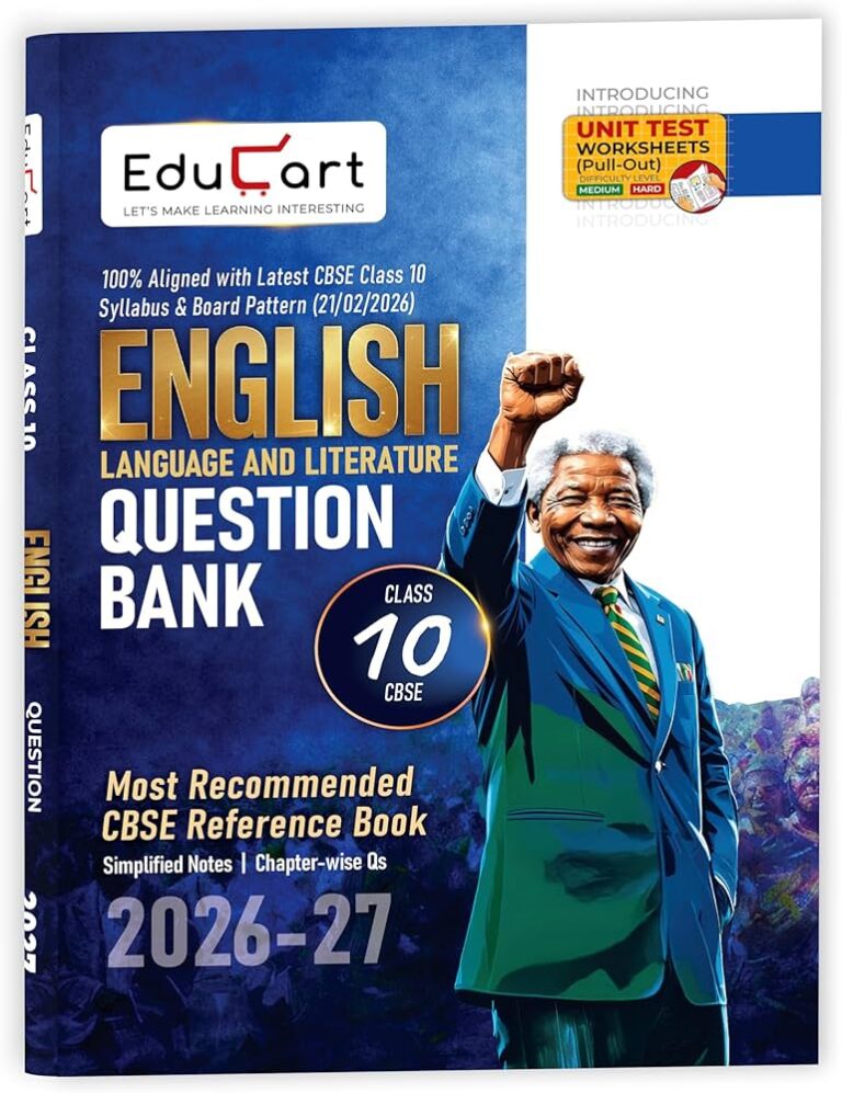 Educart English Language And Literature Question Bank Class 10th 2026-27 New Syllabus - Bhandari Stationers