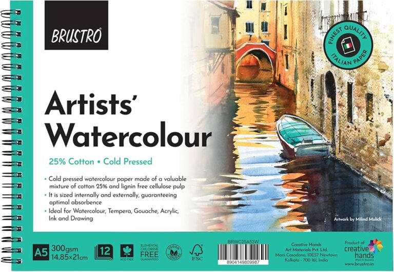 BRUSTRO Artists Watercolour Pad - Bhandari Stationers