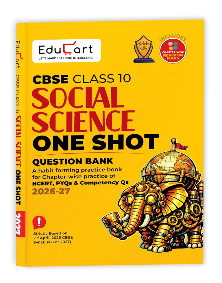 Educart One-Shot Question Bank Paper Social Science For CBSE Class 10th 2026-27 New Syllabus - Bhandari Stationers