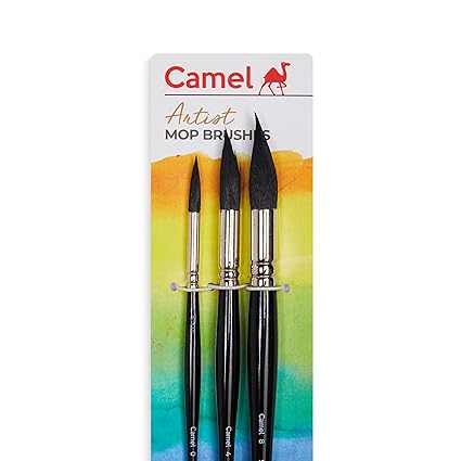 Camel Artist Mop Brush Pack of 3 - Bhandari Stationers