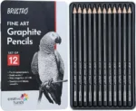 BRUSTRO Fine Art Graphite Pencil - Set of 12 - Bhandari Stationers - Best Stationery Store In Kota