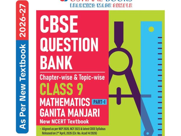 Oswaal Book Mathematics Part-1 CBSE Question Bank Paper For Class 9th 2027 Examination Latest Edition - Bhandari Stationers