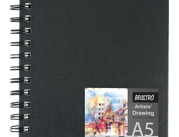 BRUSTRO Artists' Drawing Book A5 - Bhandari Stationers - Best Stationery Store In Kota