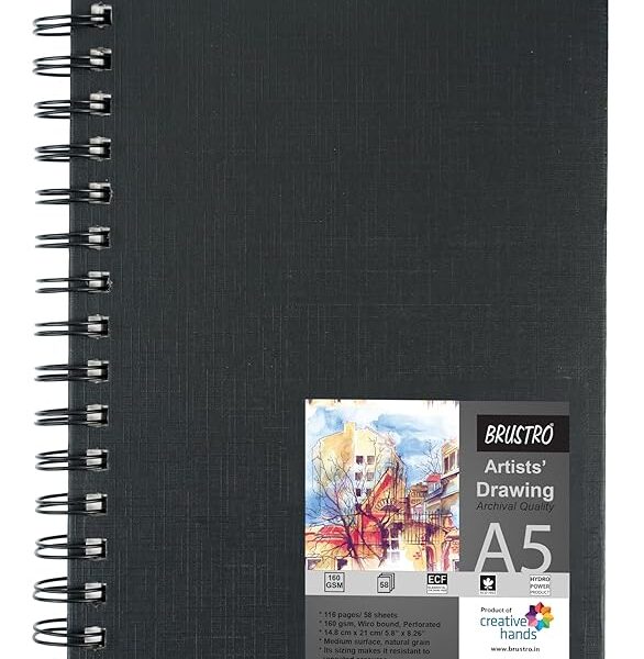 BRUSTRO Artists' Drawing Book A5 - Bhandari Stationers