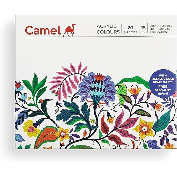 Camel Acrylic Colours 20 Shades 15ml - Bhandari Stationers