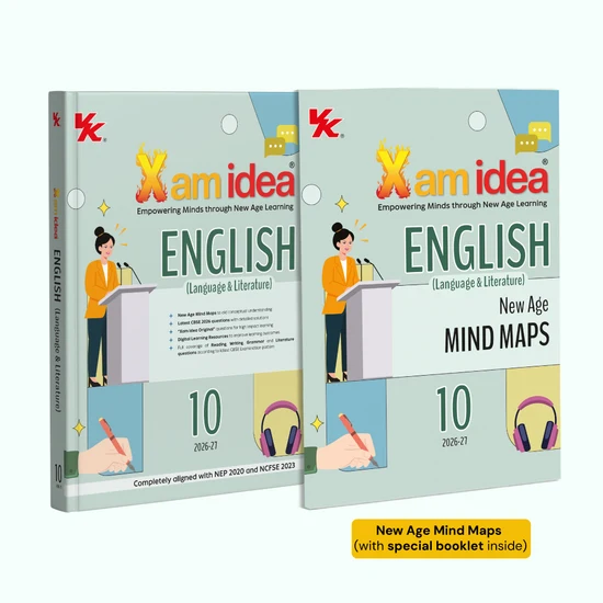 VK Xam Idea English Language and Literature Book For CBSE Class 10th Latest 2026-27 Latest Edition - Bhandari Stationers