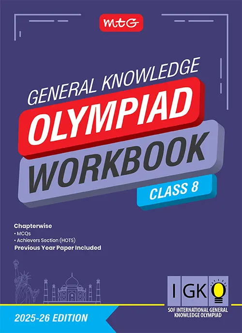 General Knowledge Olympiad Workbook For Class 8th 2025-2026 Edition - Bhandari Stationers - Best Stationery Store In Kota