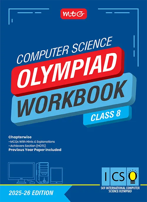 Computer Science Olympiad Workbook For Class 8th 2025-2026 Edition - Bhandari Stationers - Best Stationery Store In Kota