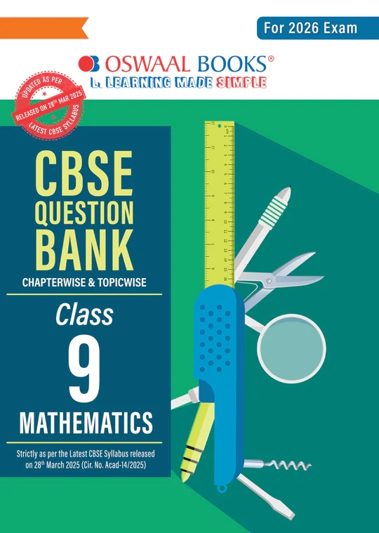 Oswaal CBSE Question Bank Class 9 Mathematics For 2026 Examination - Bhandari Stationers