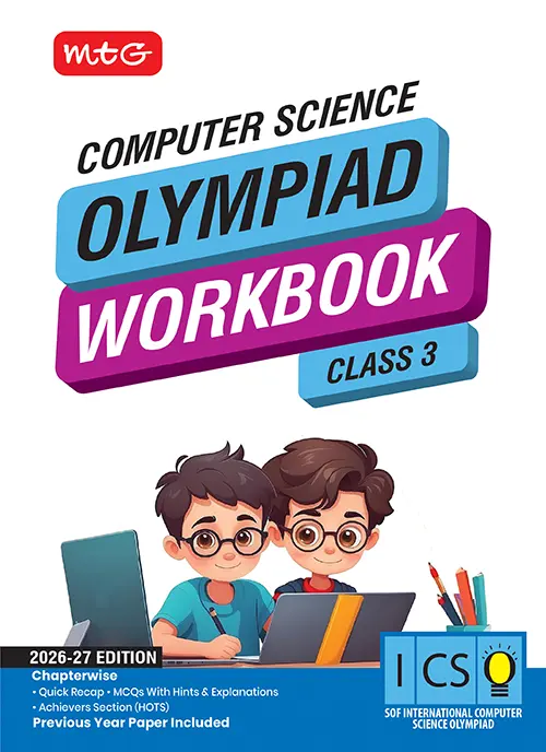 MTG International Computer Science Olympiad Workbook for Class 3rd 2026-27 Exam - Bhandari Stationers