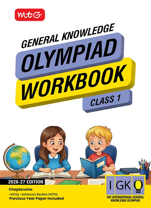 MTG International General Knowledge Olympiad Workbook for Class 1st 2026-27 Edition - Bhandari Stationers