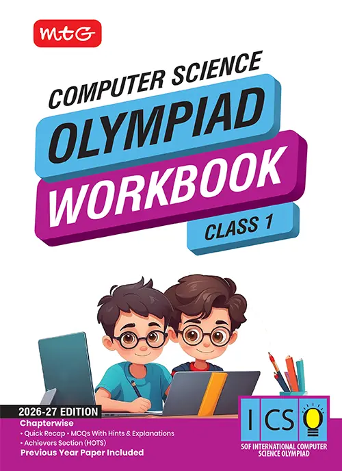 MTG International Computer Science Olympiad Workbook Class 1st for 2026-27 Edition - Bhandari Stationers