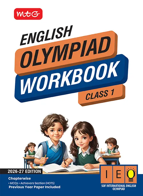 MTG International English Olympiad Workbook for Class 1st 2026-27 Edition - Bhandari Stationers