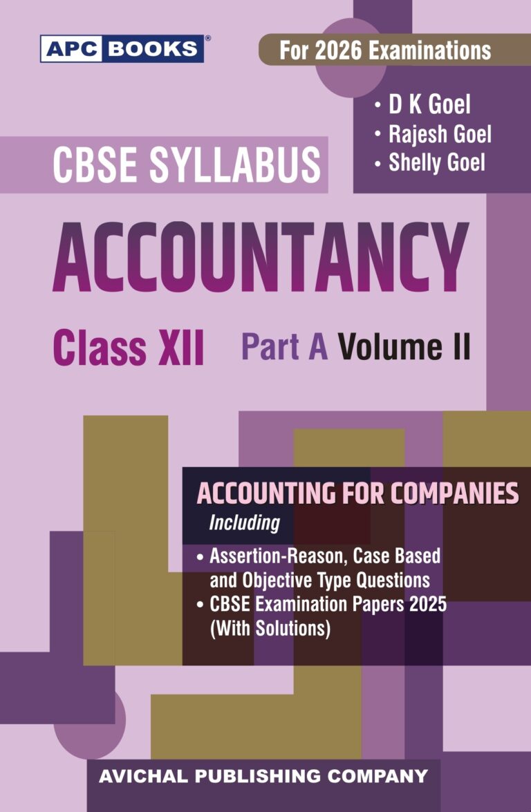 APC Books Accountancy Part A | Accounting For Companies Textbook For CBSE Class 12th | (2025-26 Examination) - Bhandari Stationers