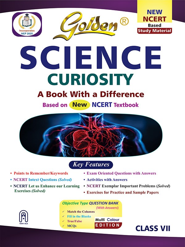 Golden Science Curiosity Study Material For CBSE Class 7th Latest Edition 2026-27 - Bhandari Stationers Kota Golden Science Curiosity Study Material For CBSE Class 7th Latest Edition 2026-27 - Bhandari Stationers Kota