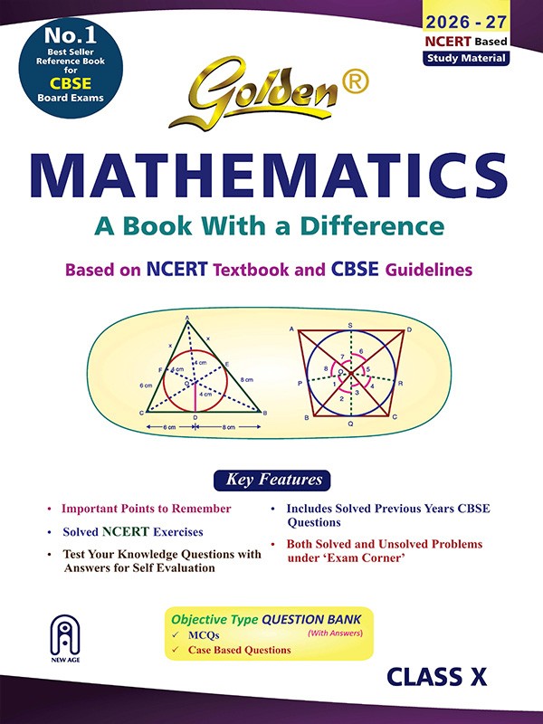 Golden Mathematics For CBSE Class 10th Latest Edition 2026-27 - Bhandari Stationers