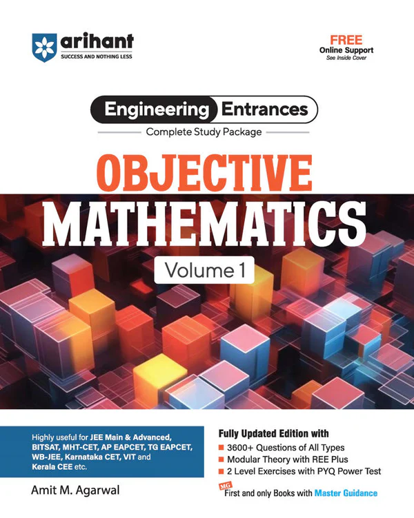 Arihant Objective Mathematics (Vol. 1) for JEE and All Engineering Entrances | By Amit M. Agarwal - Bhandari Stationers