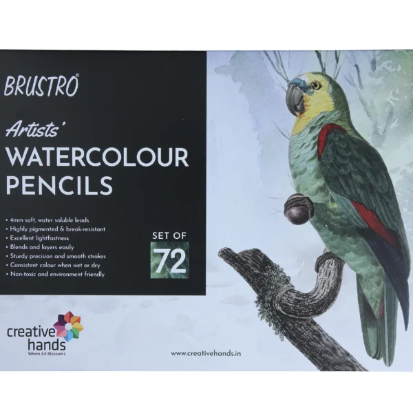 Brustro Artists Watercolour Pencils | Set of 72 - Bhandari Stationers - Best Stationery Store In Kota
