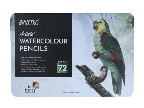Brustro Artists Watercolour Pencils | Set of 72 - Bhandari Stationers - Best Stationery Store In Kota