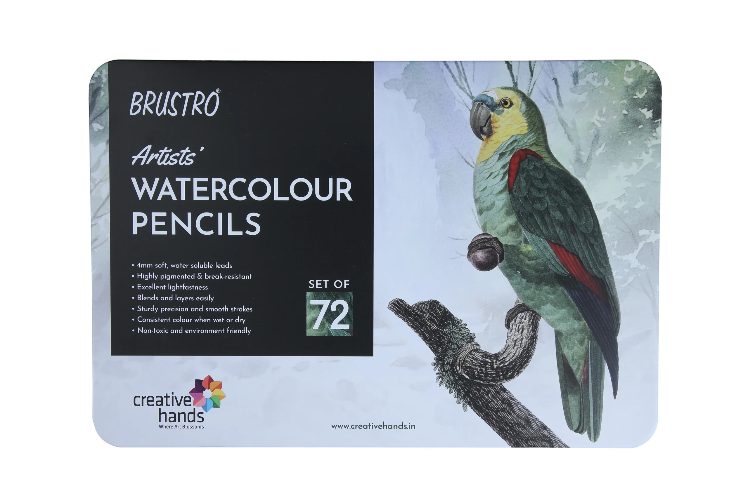 BRAWCP72 Brustro Artists Watercolour Pencils | Set of 72 - Bhandari Stationers - Best Stationery Store In Kota