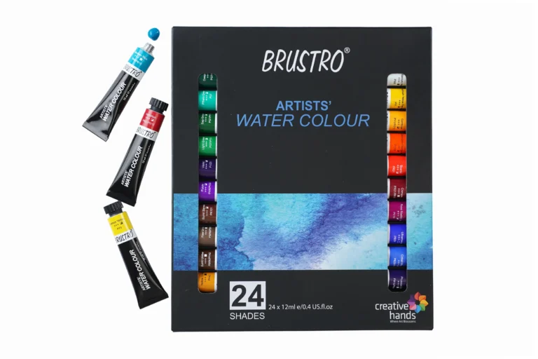 BRUSTRO Artist’s Watercolour Paint | 12ML Tubes Set of 24 Colours - Bhandari Stationers