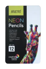 BRUSTRO NEON Pencils | Set of 12 Colours - Bhandari Stationers