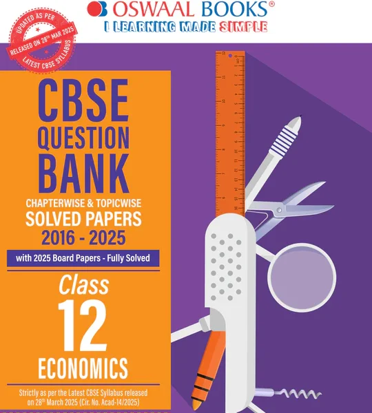 Oswaal Books CBSE Economics Question Bank Paper 2016-2025 For Class 10th - Bhandari Stationers