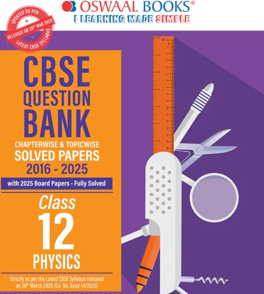 Oswaal Books CBSE Physics Question Bank Paper 2016-2025 For Class 10th - Bhandari Stationers - Best Stationery Store In Kota