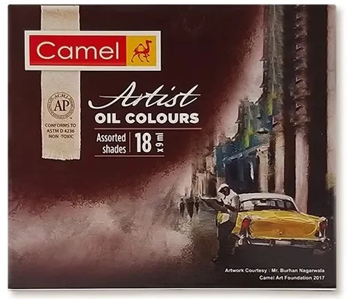 Camel Artist Oil Colours 9ml – 18 Shades - Bhandari Stationers