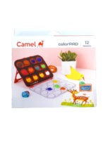 Camel Color Pad Watercolor Cake with Paint Brush | 12 Shade Set - Bhandari Stationers - Best Stationery Store In Kota