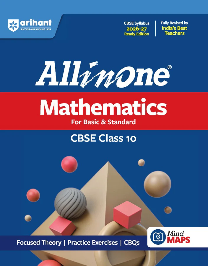 Arihant All in One Mathematics Basic & Standard For Class 10th Exam 2026-27 New Edition - Bhandari Stationers