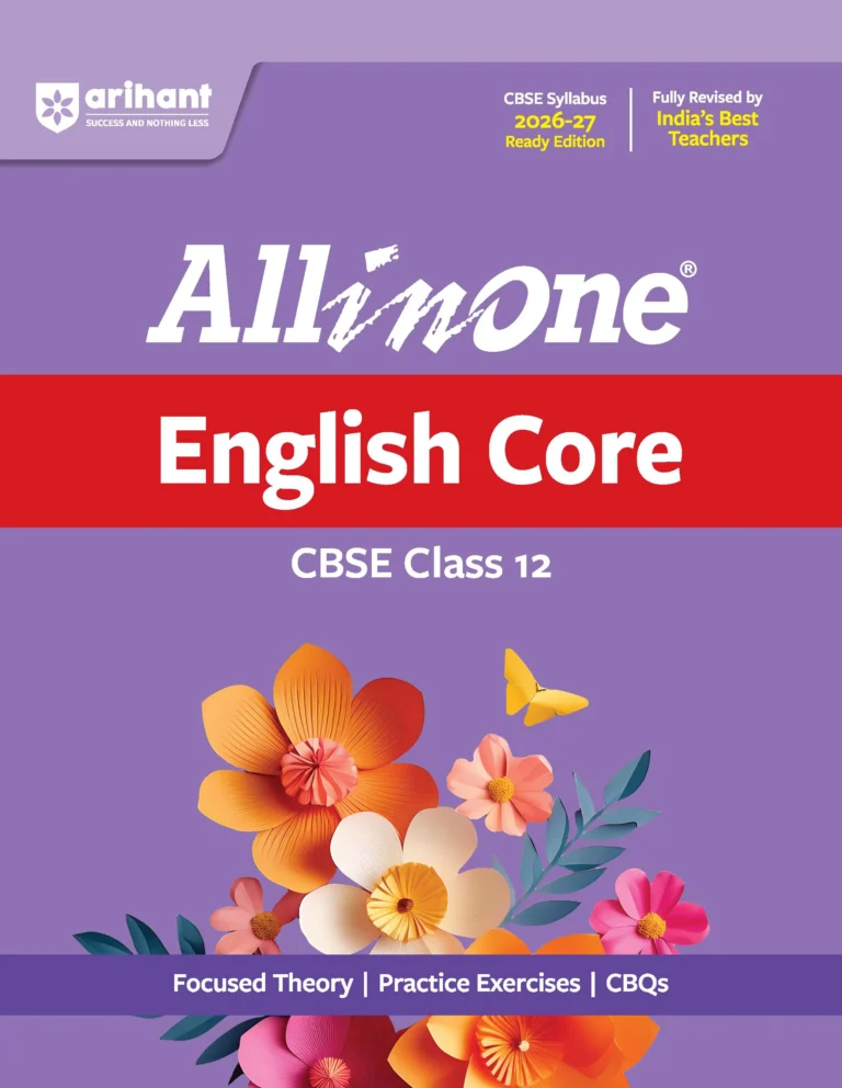 Arihant All in One English Core Best Textbook For Class 12th CBSE Exams 2026-27 New Edition - Bhandari Stationers