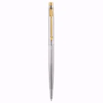 PARKER Insignia Shiny Chrome Gold Trim Premium Ballpoint Pen - Bhandari Stationers