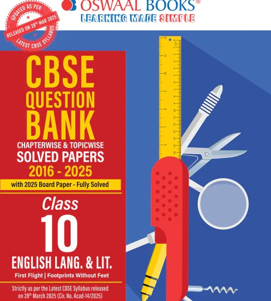 Oswaal Books CBSE English Lang. & Lit. Question Bank Paper 2016-2025 For Class 10th - Bhandari Stationers - Best Stationery Store In Kota