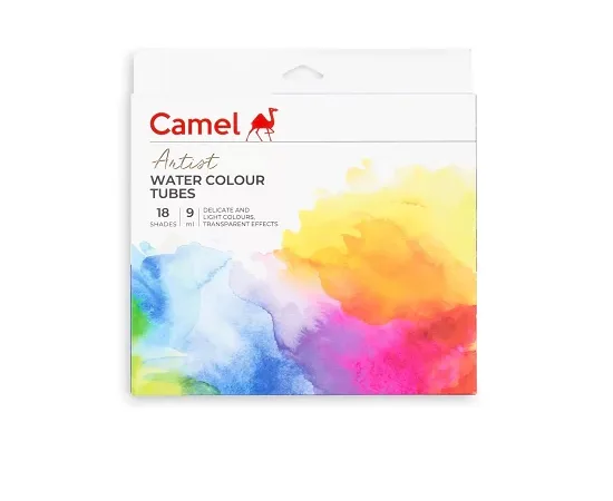 Camel Artist 9ml Water Color Set - 18 Shades (Multicolor) - Bhandari Stationers - Best Stationery Store In Kota