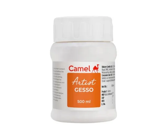 Camel Artists Gesso 500ml - Primer for Oil - Bhandari Stationers - Best Stationery Store In Kota