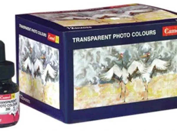 Camlin Transparent Photo Colours 12 Bottles x 20ml Each