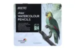 BRUSTRO Artists Watercolour Pencil | Set of 24 - Bhandari Stationers - Best Stationery Store In Kota