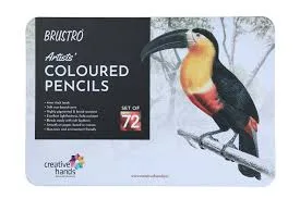 Brustro Artists’ Coloured Pencil Set of 72 - Bhandari Stationers - Best Stationery Store In Kota