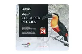 Brustro Artists’ Coloured Pencil Set of 24 - Bhandari Stationers - Best Stationery Store In Kota