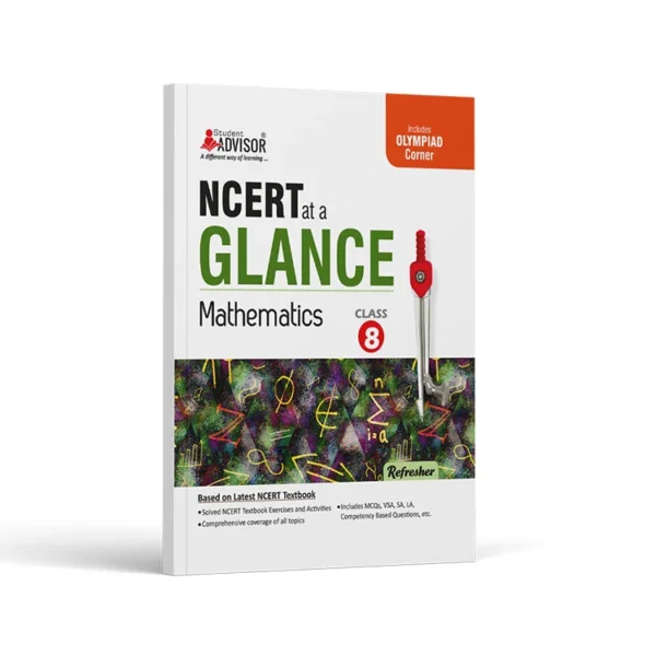 Advisor NCERT at a Glance Mathematics, Class 8th Refresher - Bhandari Stationers