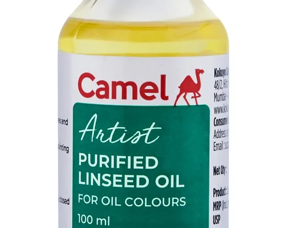 Camel Artist Purified Linseed Oil 100ml - Bhandari Stationers - Best Stationery Store In Kota