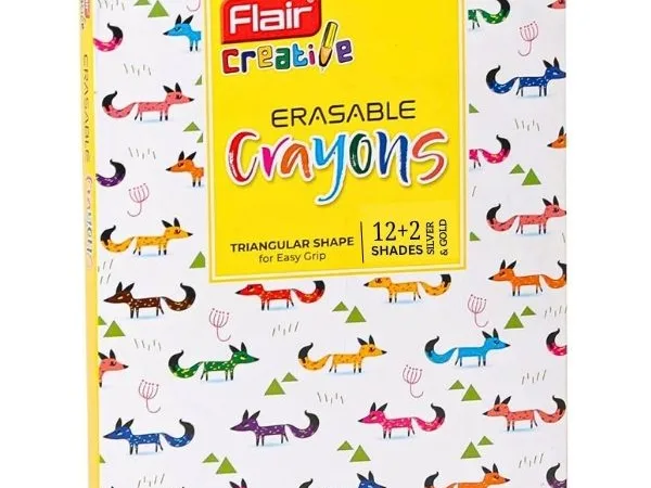 Flair Creative Crayons Erasable - Bhandari Stationers - Best Stationery Store In Kota