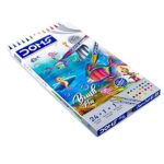 DOMS Brush Pen Set Of 24 Shades Box Pack | Includes One Silver & Gold Shade Inside - Bhandari Stationers