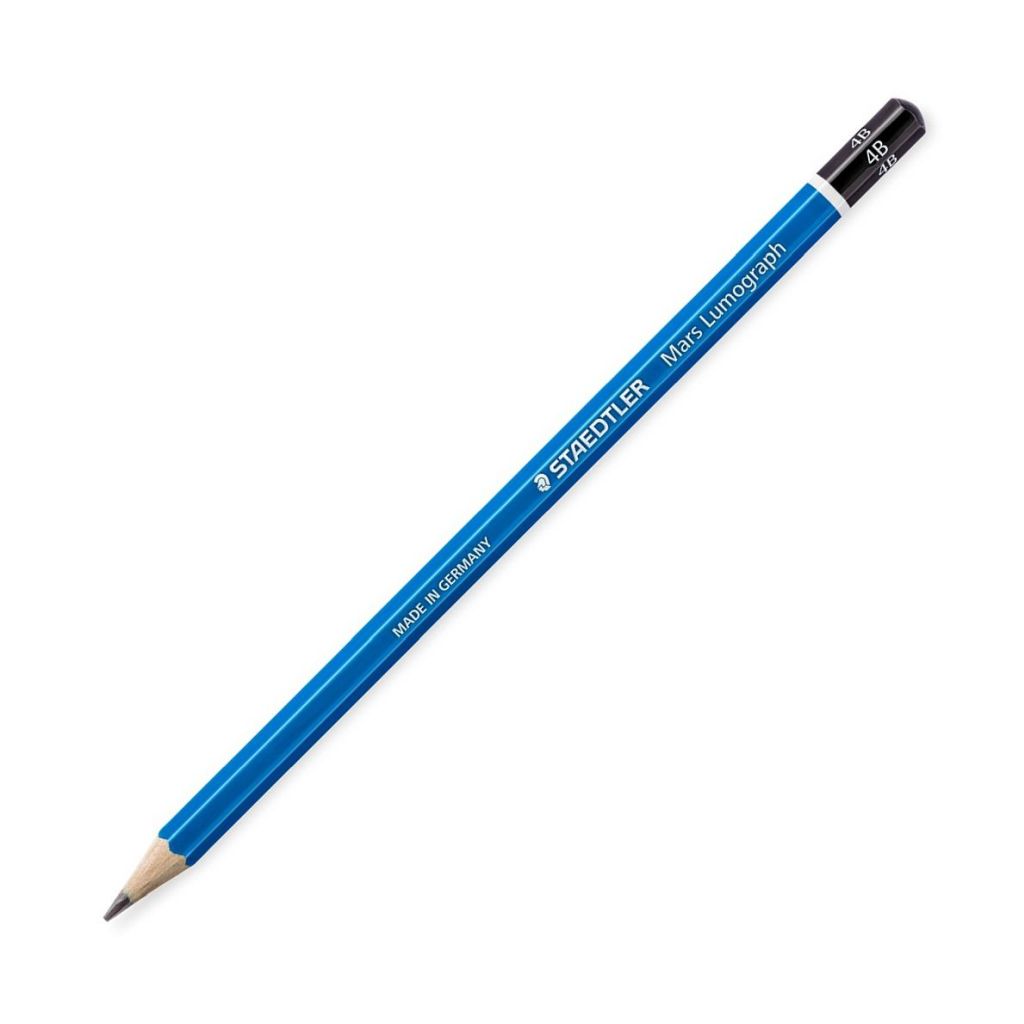 100-4B Staedtler Mars Lumograph - Drawing Graphite Pencil - 4B - Bhandari Stationers - Best Stationery Store In Kota