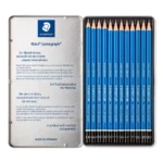 Staedtler Mars Lumograph - Drawing Graphite 12 Pencil - Metel Tin Box of - Best Stationery Store In Kota