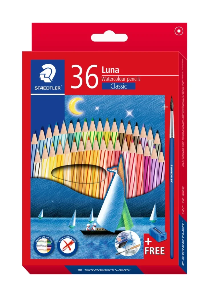 Staedtler Luna Watercolor Pencils, Classic 36 Pieces Free 6 Pencil - Bhandari Stationers - Best Stationery Store In Kota