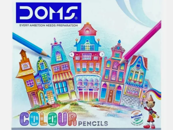DOMS Color Pencils 24 Shades | Includes One Sharpener Inside | Pack Of 1, Multicolor - Bhandari Stationers - Best Stationery Store In Kota
