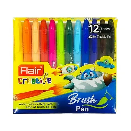 FLAIR Creative Brush Pens - Bhandari Stationers - Best Stationery Store In Kota