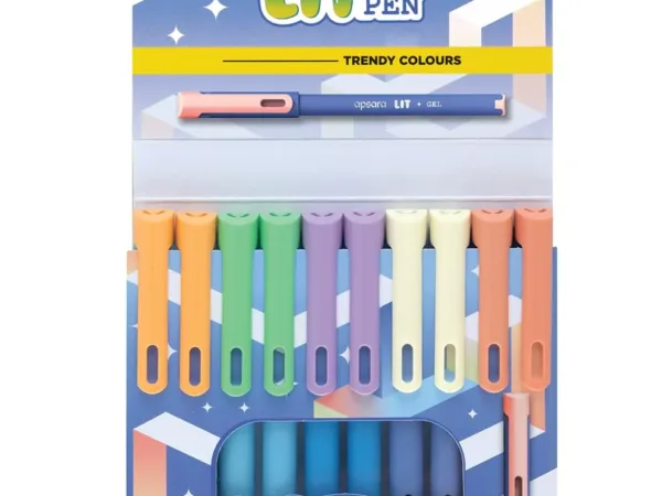 Apsara Lit Gel Pen 10 Unit Pack - Bhandari Stationers - Best Stationery Store In Kota